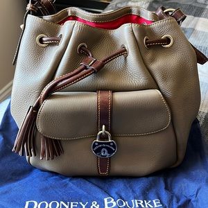 Dooney & Bourke Drawstring Bag w/ lock accent